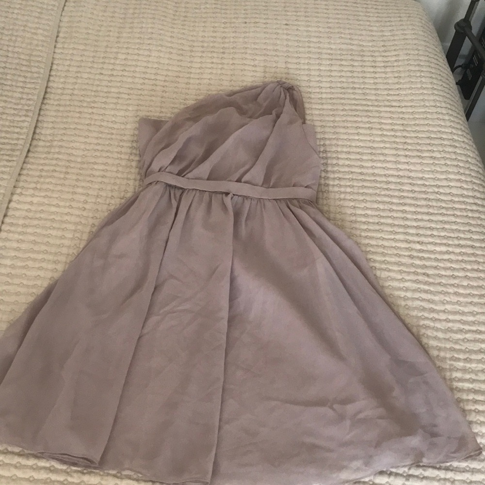 Bridesmaid dress —one shoulder-very flatteringly!